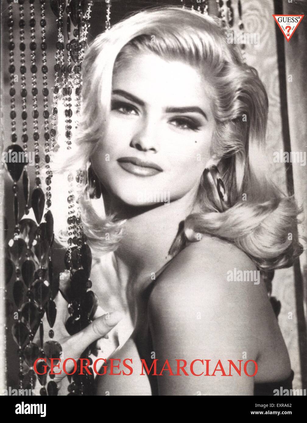 1990s UK Guess by Marciano Magazine Advert Stock Photo