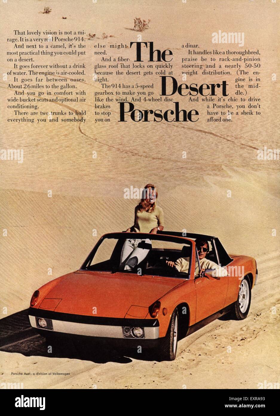 1970s UK Porsche 914 Magazine Advert Stock Photo - Alamy