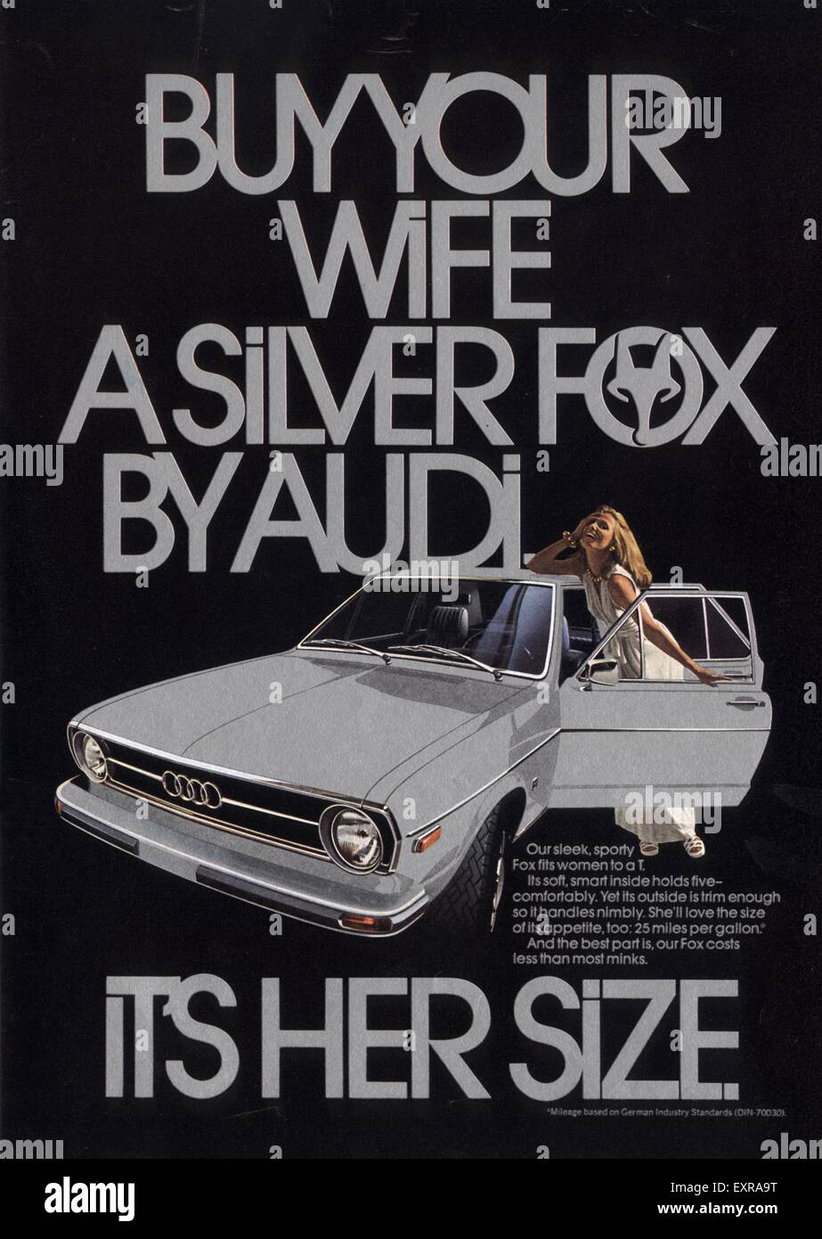 1970s USA Audi Magazine Advert Stock Photo