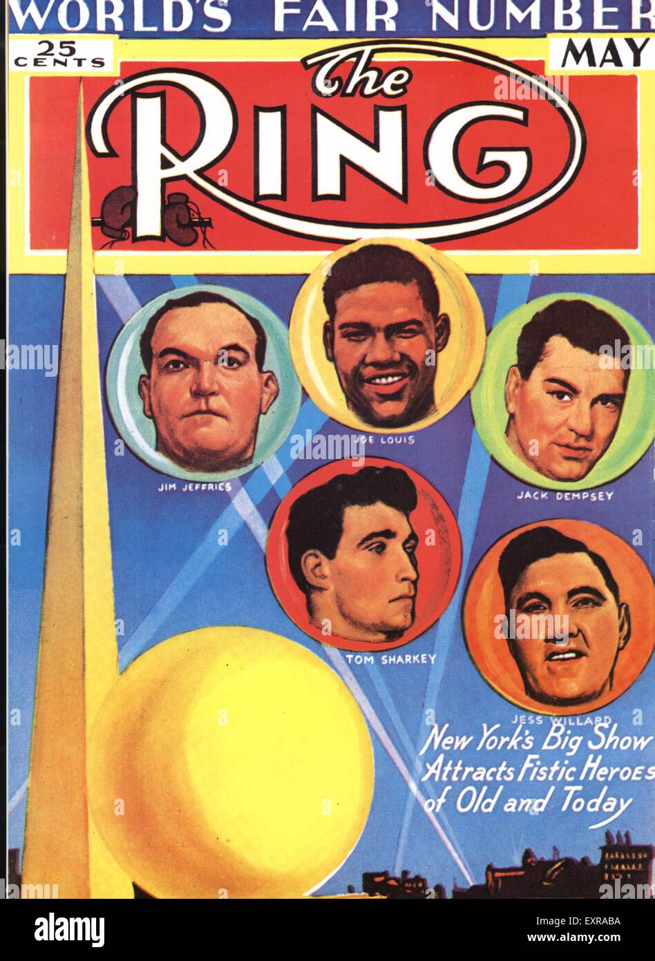 1930s USA The Ring Magazine Cover Stock Photo