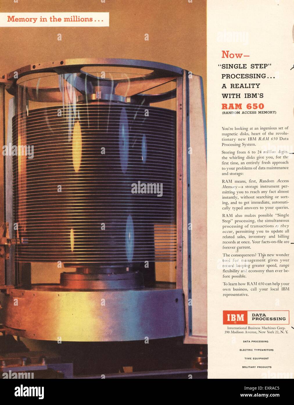 1960s Usa Ibm Magazine Advert Stock Photo Alamy
