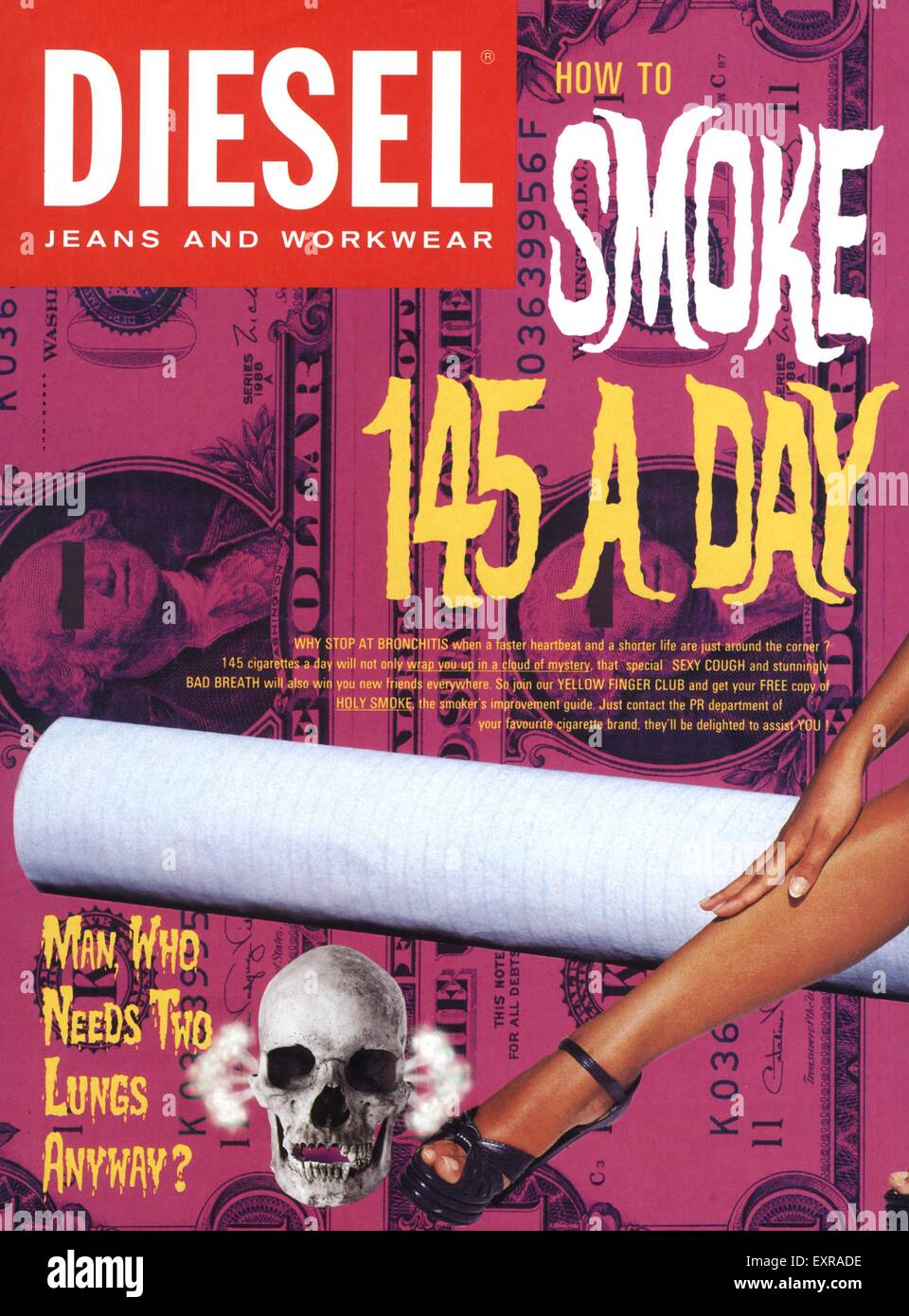 1990s UK Diesel Magazine Advert Stock Photo - Alamy