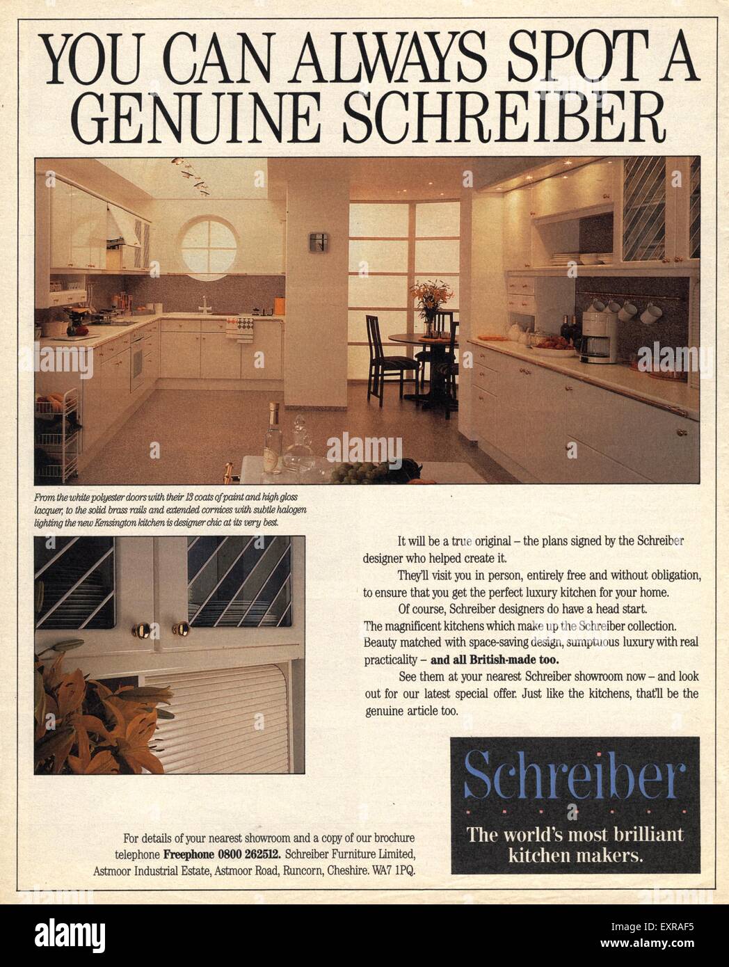 1980s Uk Schreiber Magazine Advert Stock Photo 85335689 Alamy