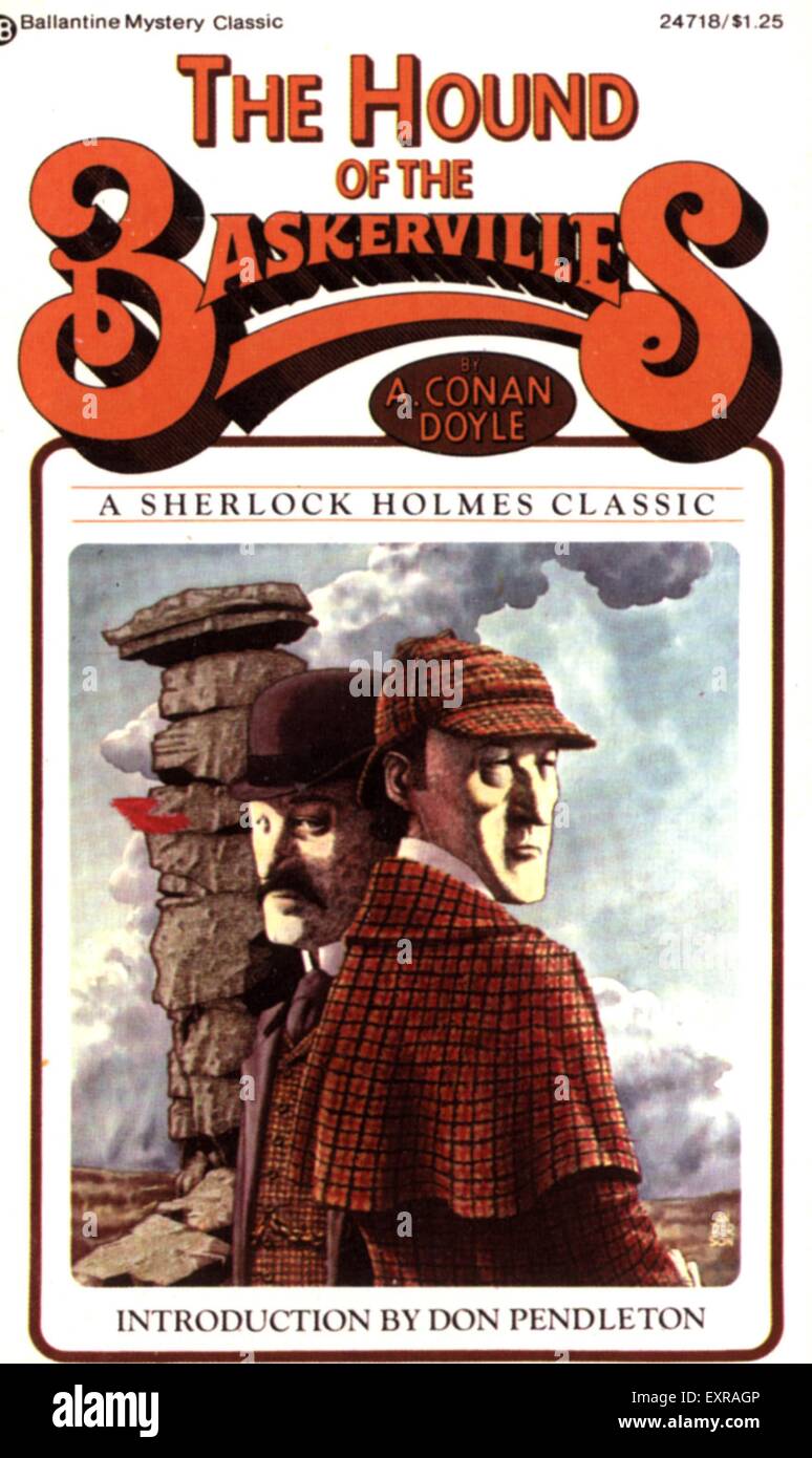 1980s UK The Hound of the Baskervilles Book Cover Stock Photo