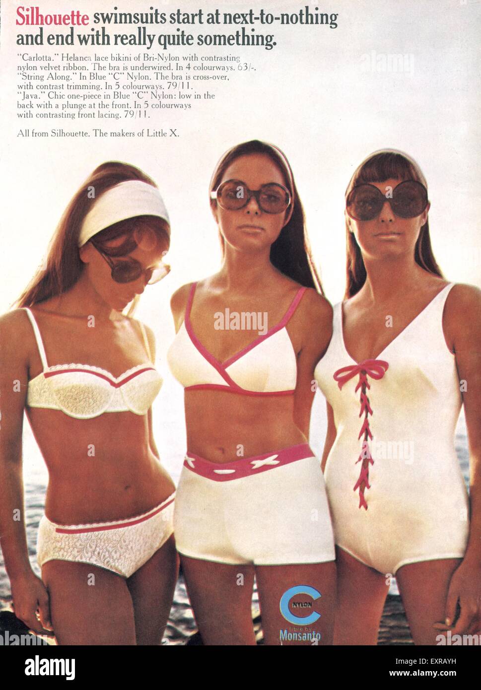 1960 beachwear