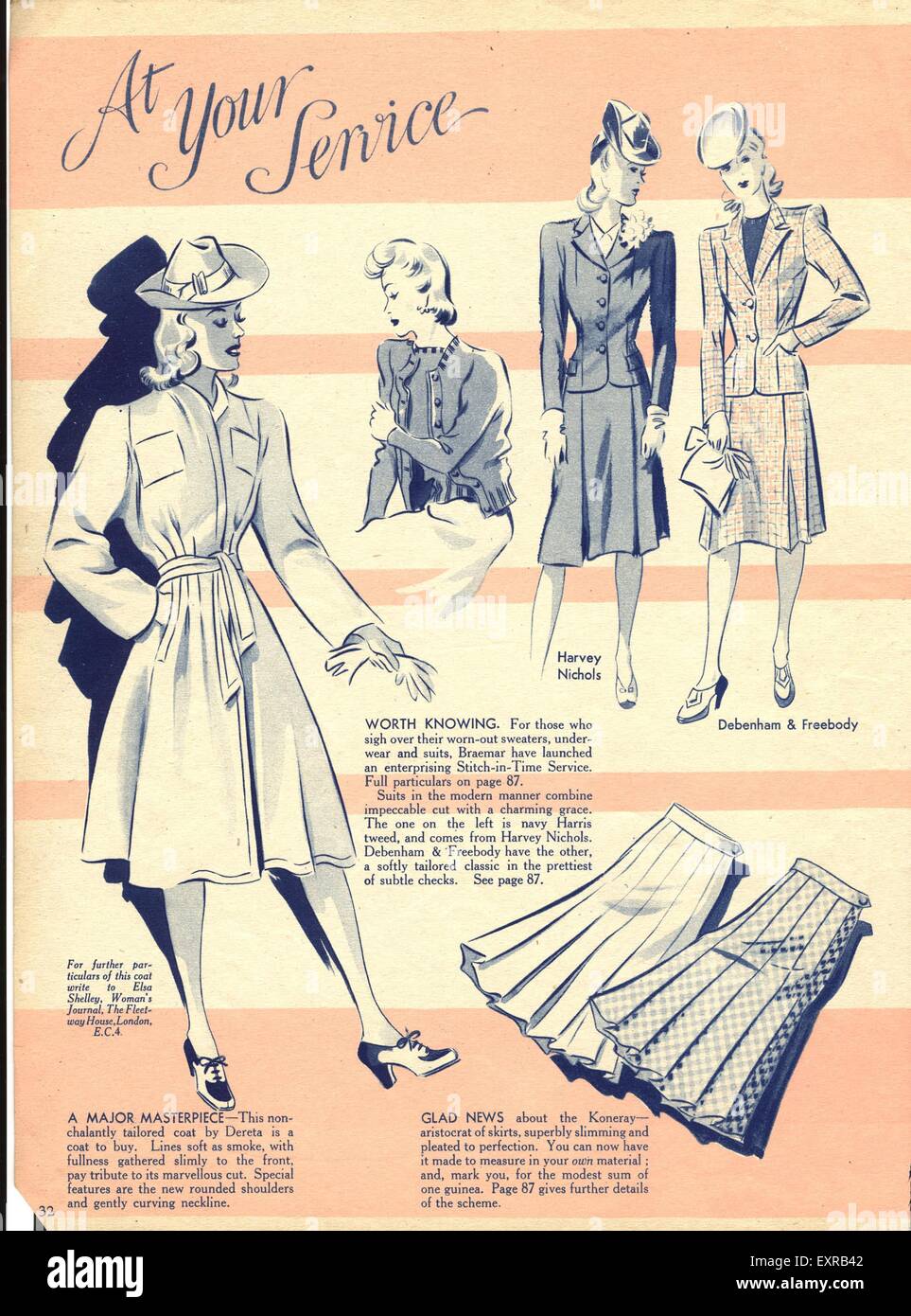 1940s fashion magazine hi-res stock photography and images - Alamy