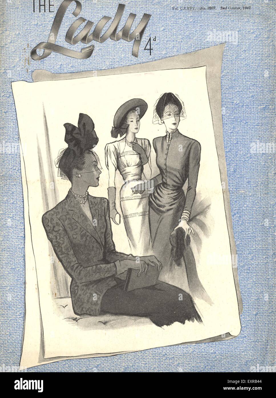 アンテイ-ク、フアツシヨン誌(The Lady、英国) The lady magazine cover hi-res stock photography and images