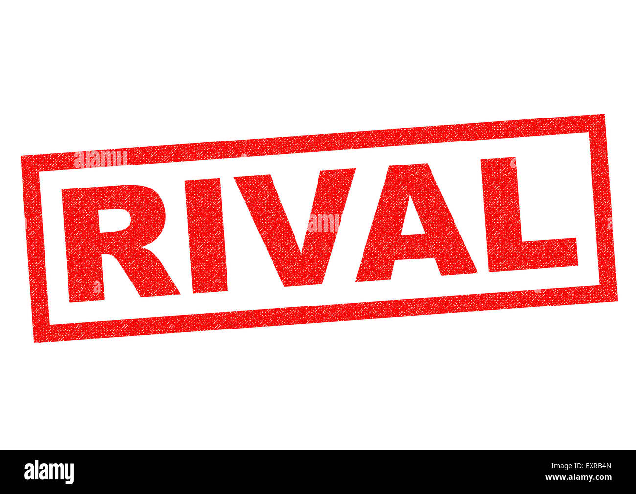 RIVAL red Rubber Stamp over a white background Stock Photo - Alamy