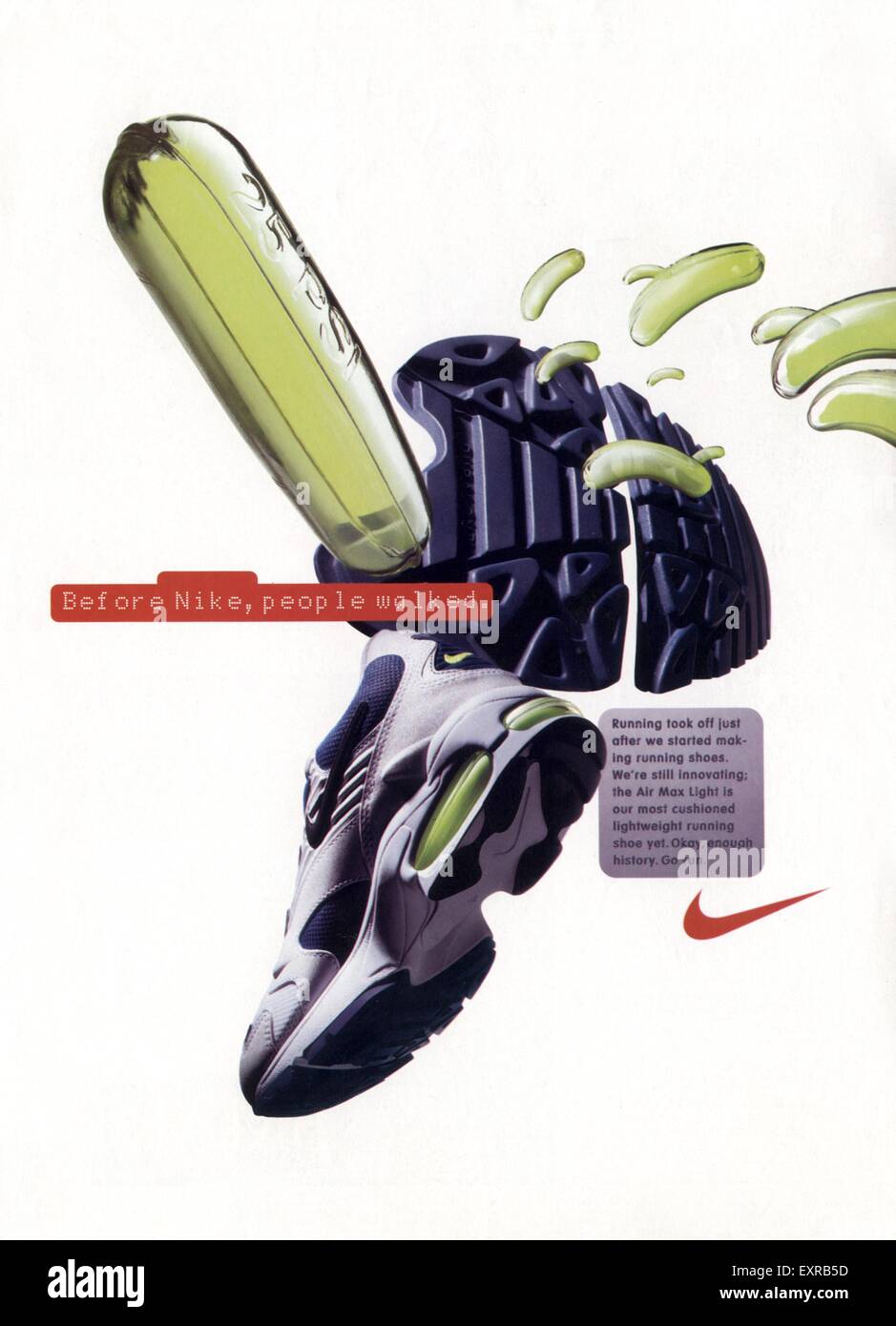 1990s UK Nike Magazine Advert Stock Photo - Alamy