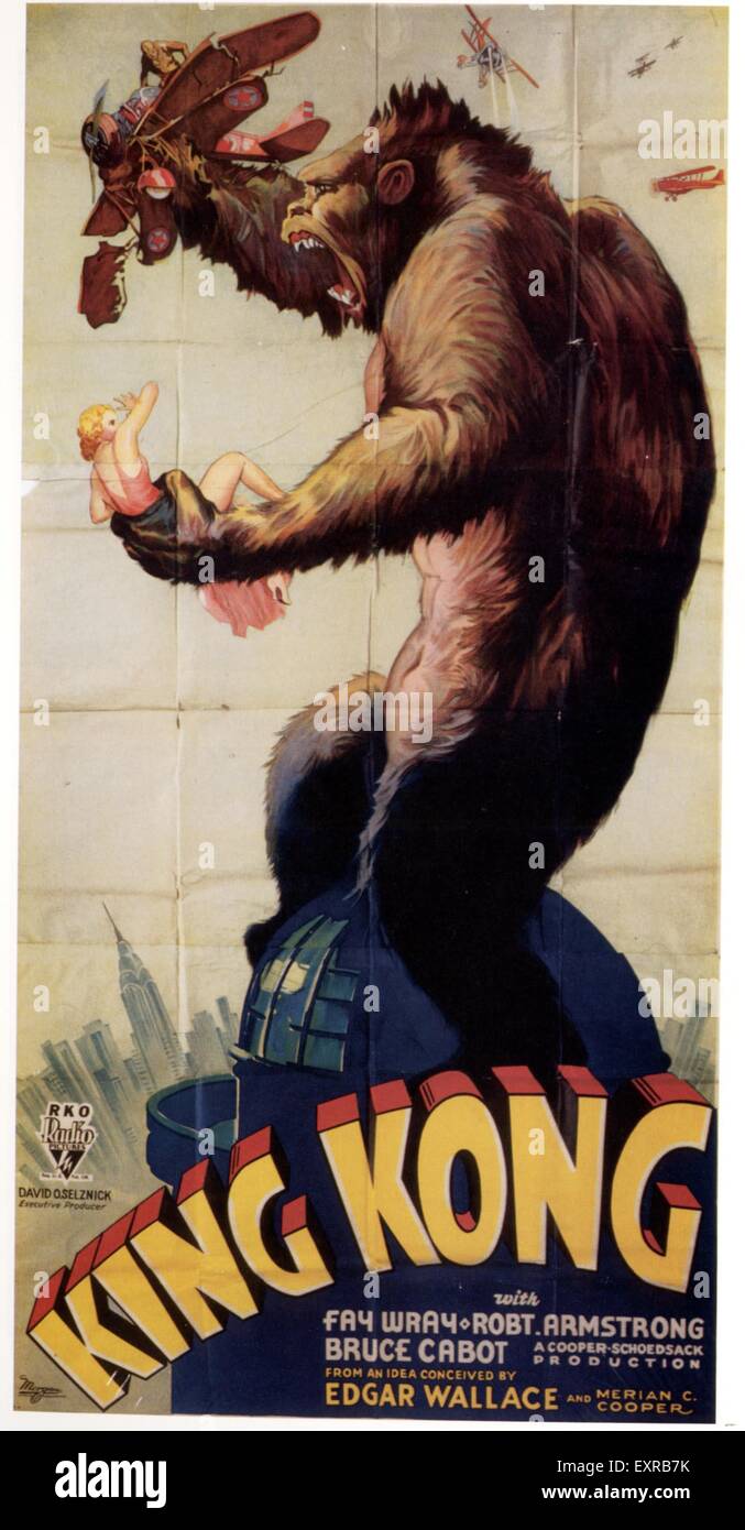 1930s USA King Kong Film Poster Stock Photo