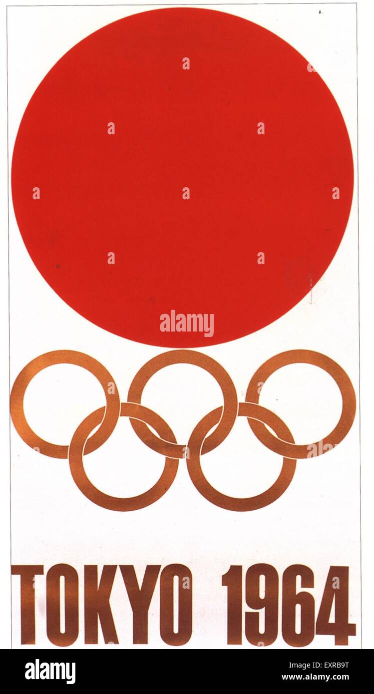 1960s Japan Tokyo Olympics Japan Poster Stock Photo