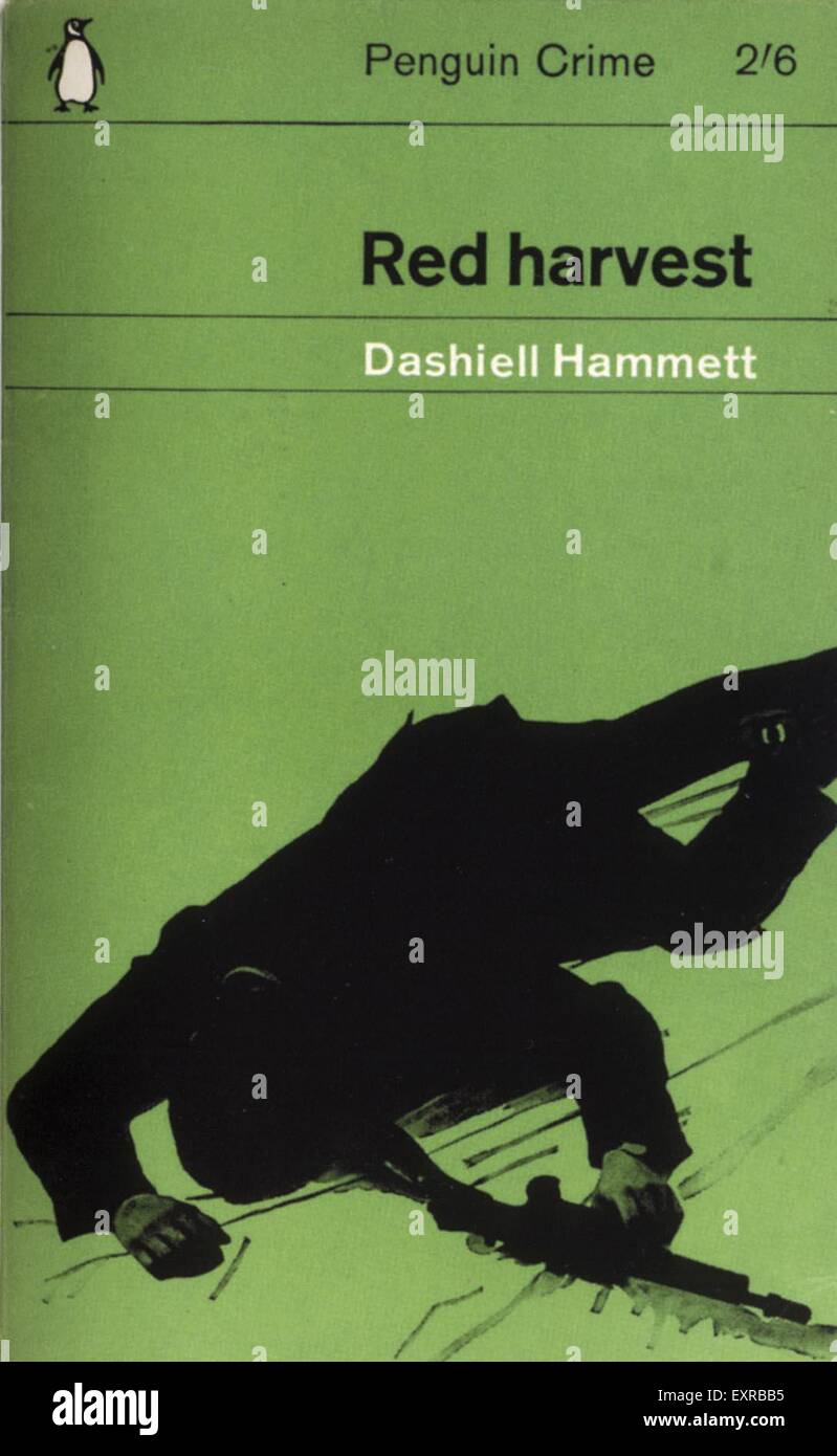 1960s UK Red Harvest by Dashiell Hammett Book Cover Stock Photo Alamy