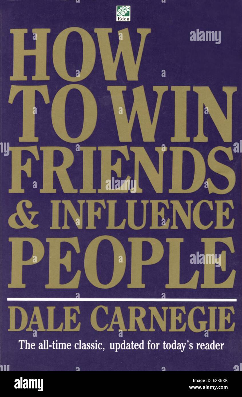 1950s USA How To Win Friends And Influence People by Dale Carnegie Book Cover Stock Photo