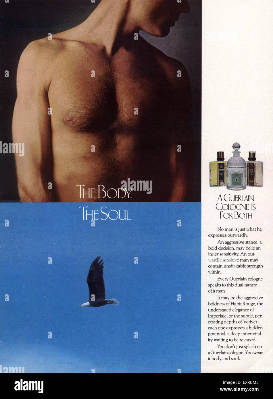 1970s USA Guerlain Magazine Advert Stock Photo