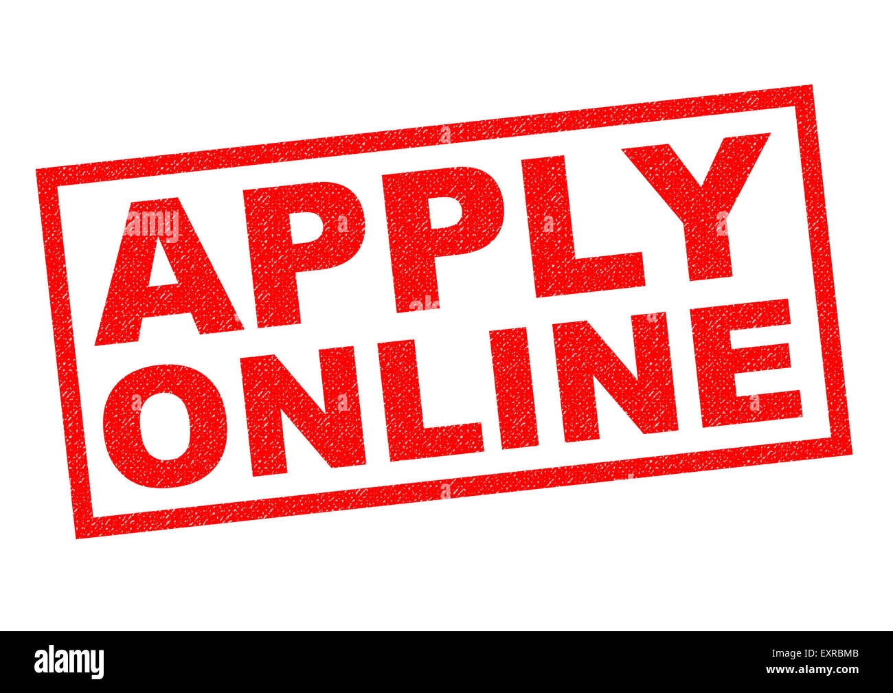 APPLY ONLINE red Rubber Stamp over a white background Stock Photo Alamy
