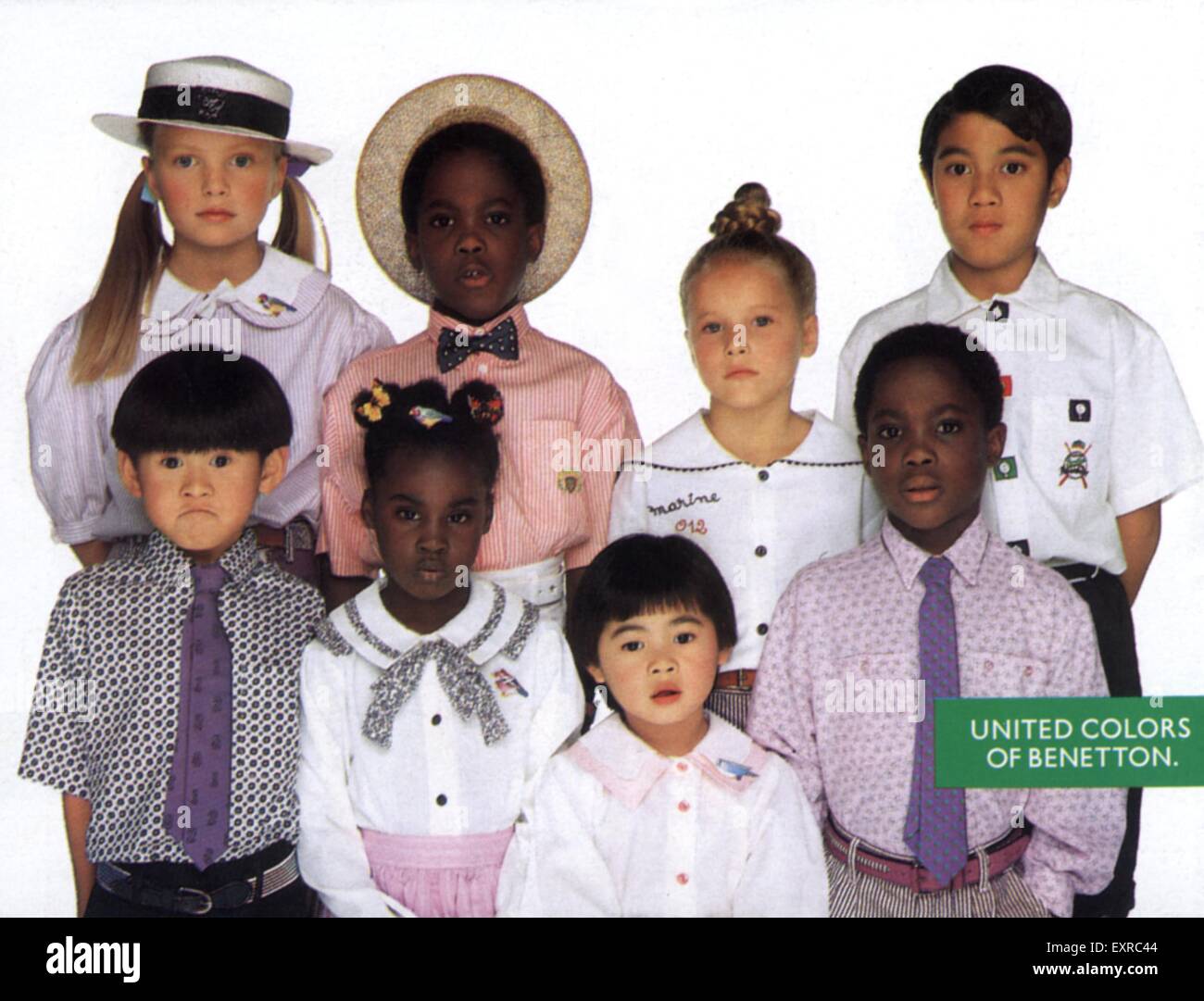 1980s UK United Colors of Benetton Magazine Advert Stock Photo - Alamy