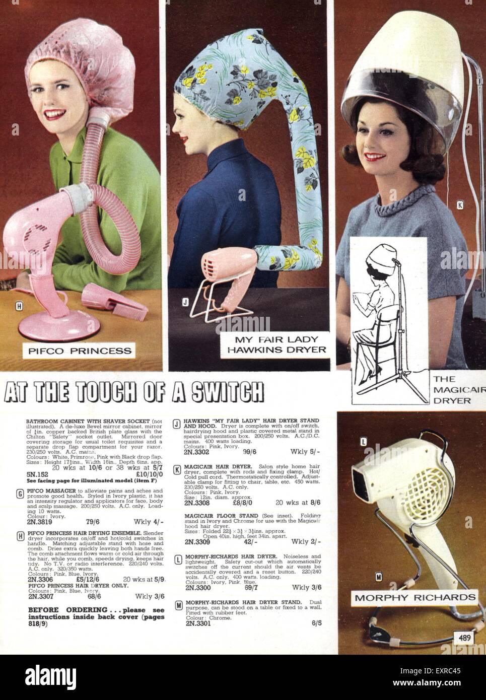 Hairdryers 1960s hi res stock photography and images Alamy
