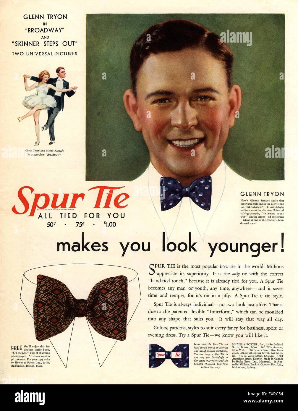 1930s Usa Spur Ties Magazine Hi-res Stock Photography And Images - Alamy