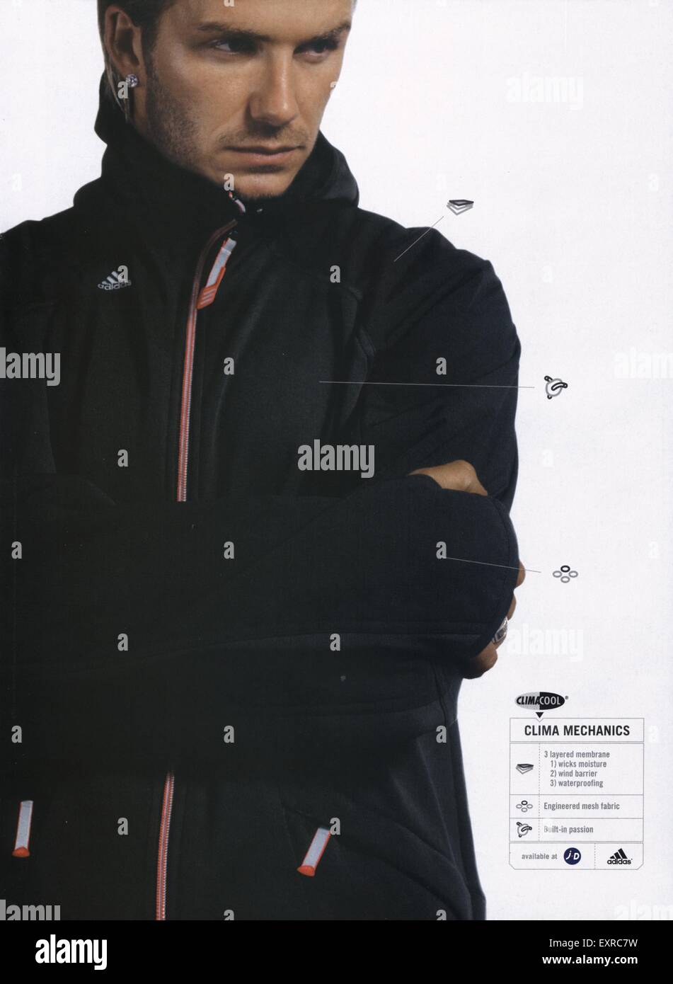 2000s UK Adidas Magazine Advert Stock Photo