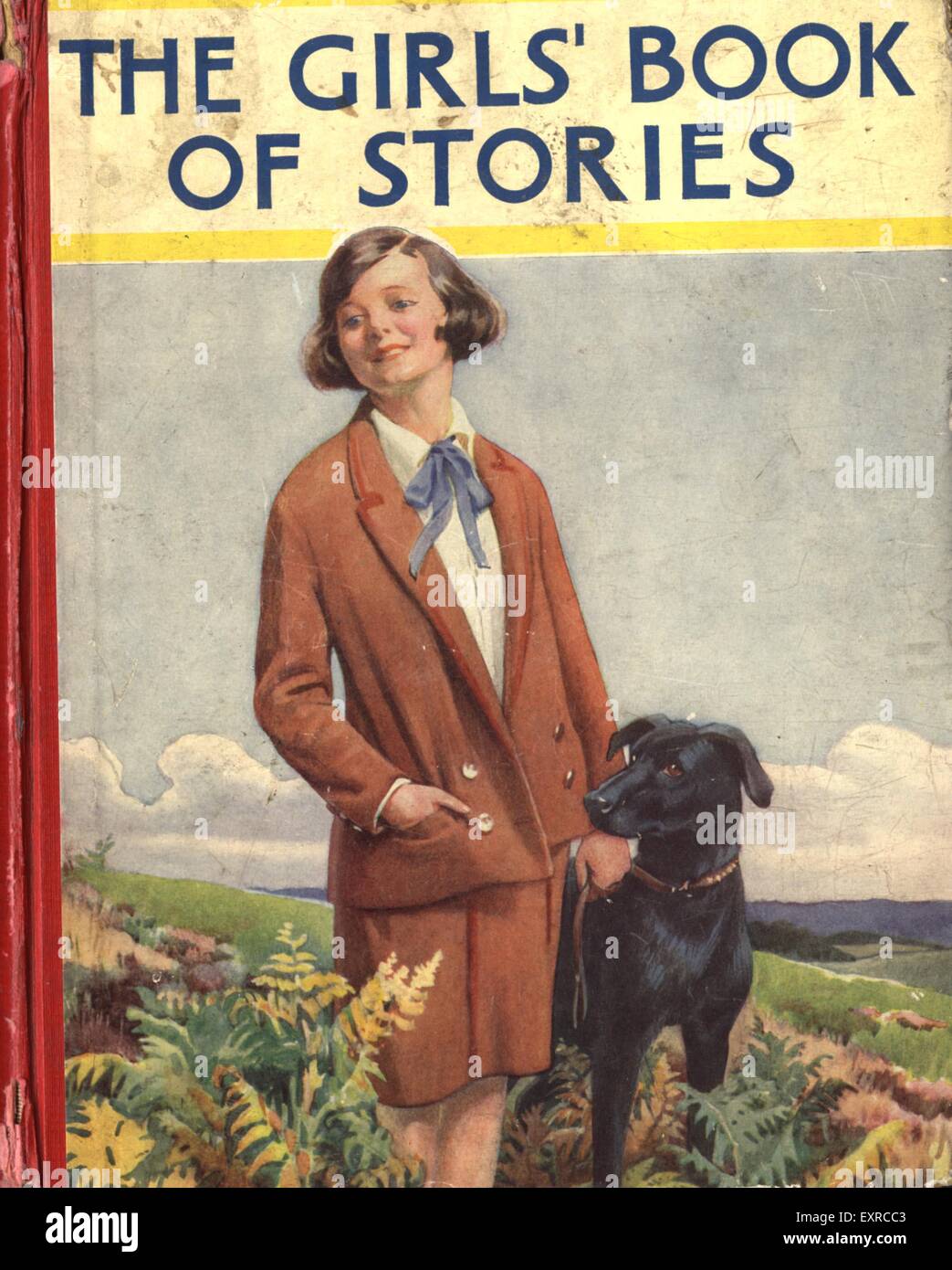 1930s UK The Girls' Book of Stories Comic/ Annual Cover Stock Photo Alamy