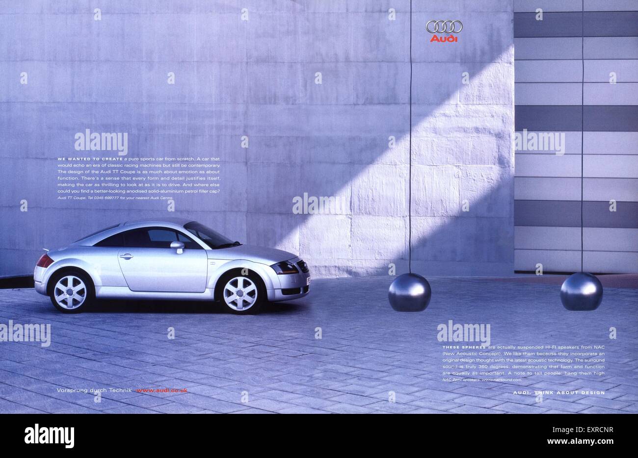 2000s UK Audi Magazine Advert Stock Photo