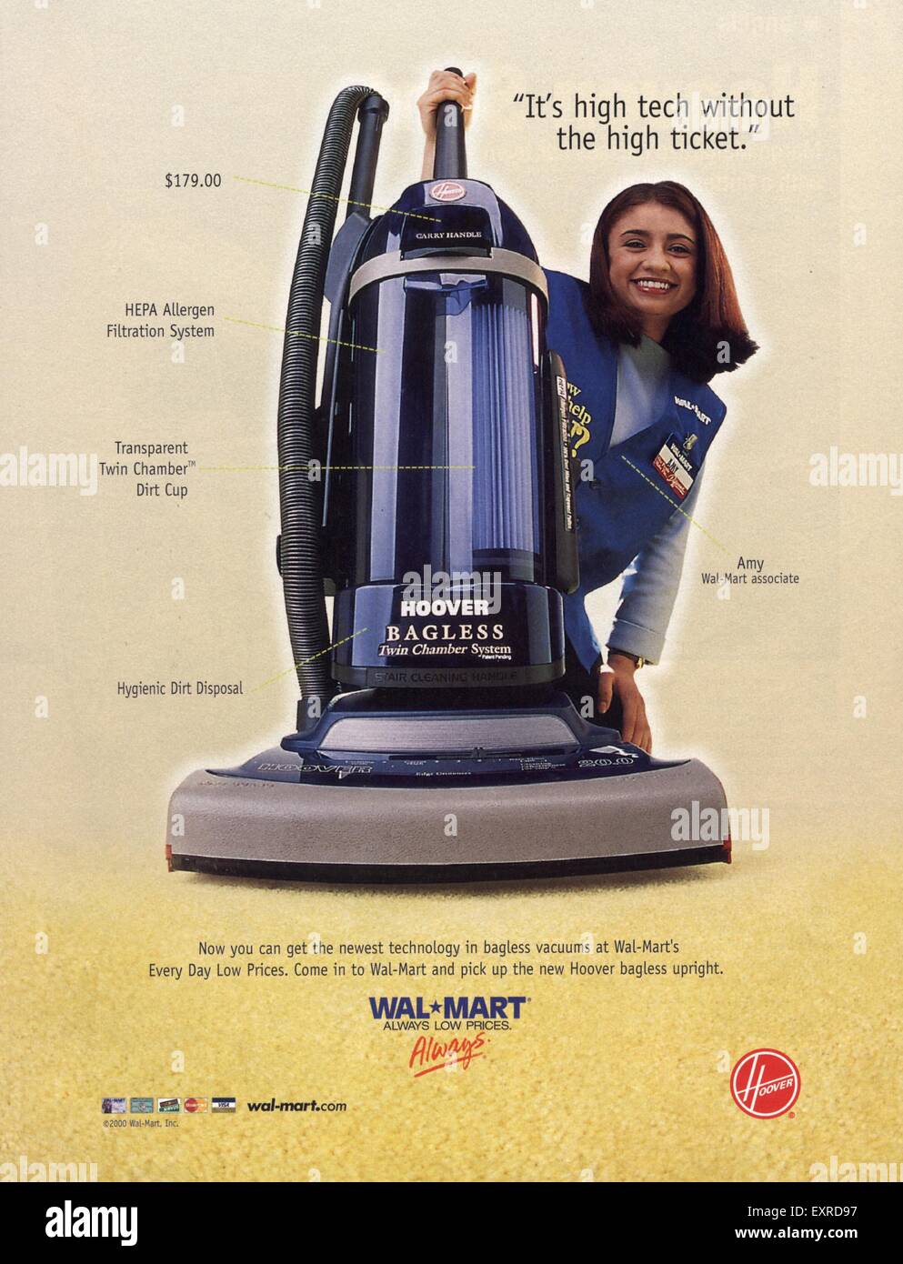 2000s UK Hoover Magazine Advert Stock Photo Alamy