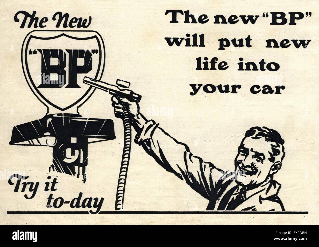 1920s UK BP Magazine Advert Stock Photo