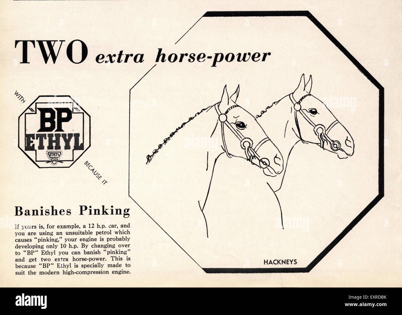 1930s UK BP Magazine Advert Stock Photo