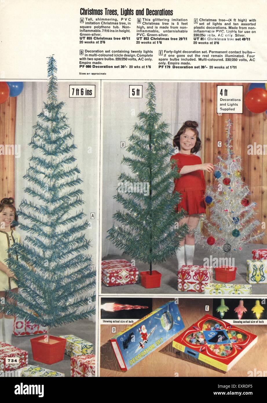 1960s christmas decorations hi-res stock photography and images ...