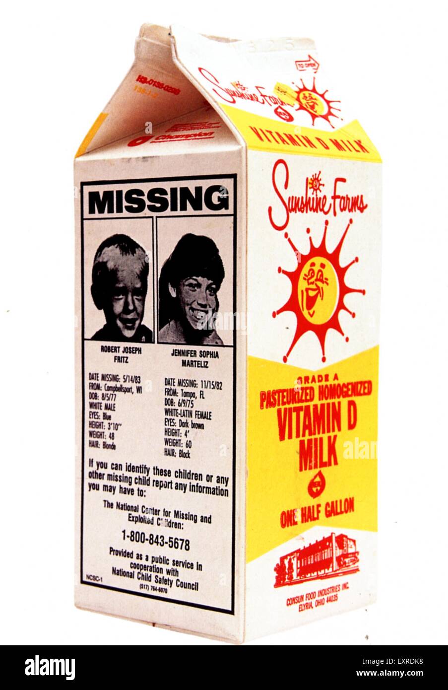 Milk carton missing hi-res stock photography and images - Alamy