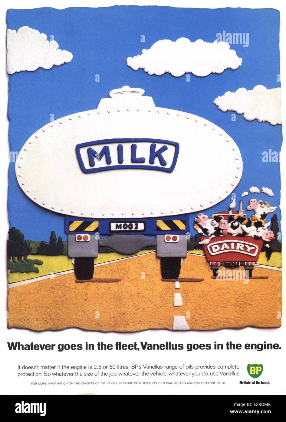 1980s UK British Petroleum Magazine Advert Stock Photo