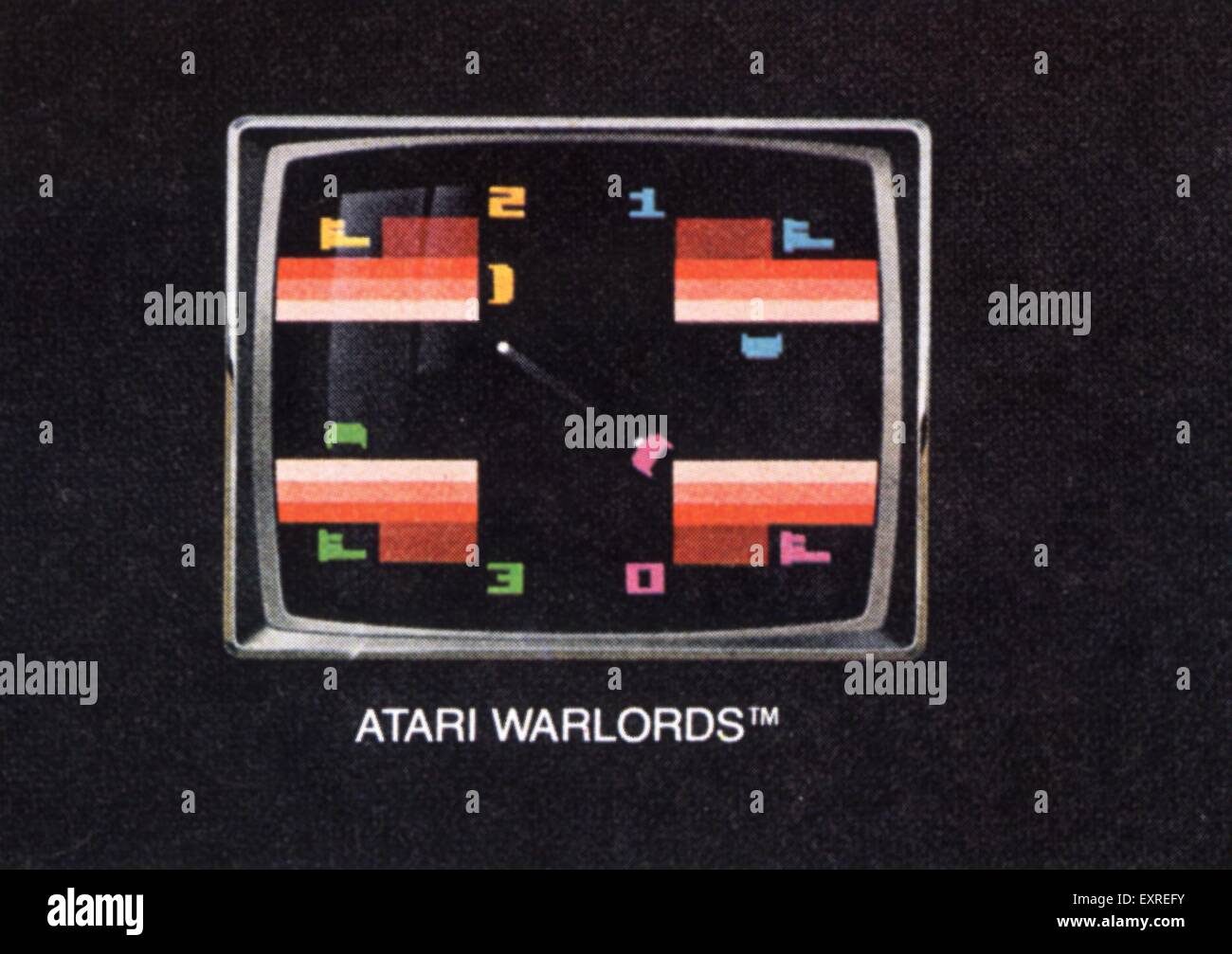 1980s USA Atari Magazine Advert (detail) Stock Photo