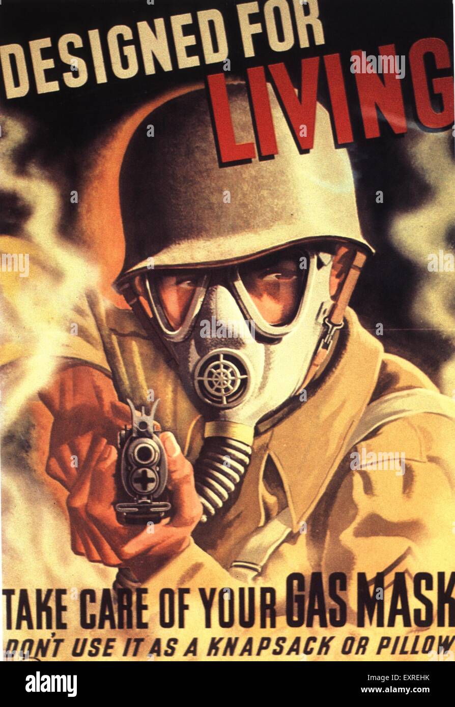1940s USA Propaganda WW2 Poster Stock Photo