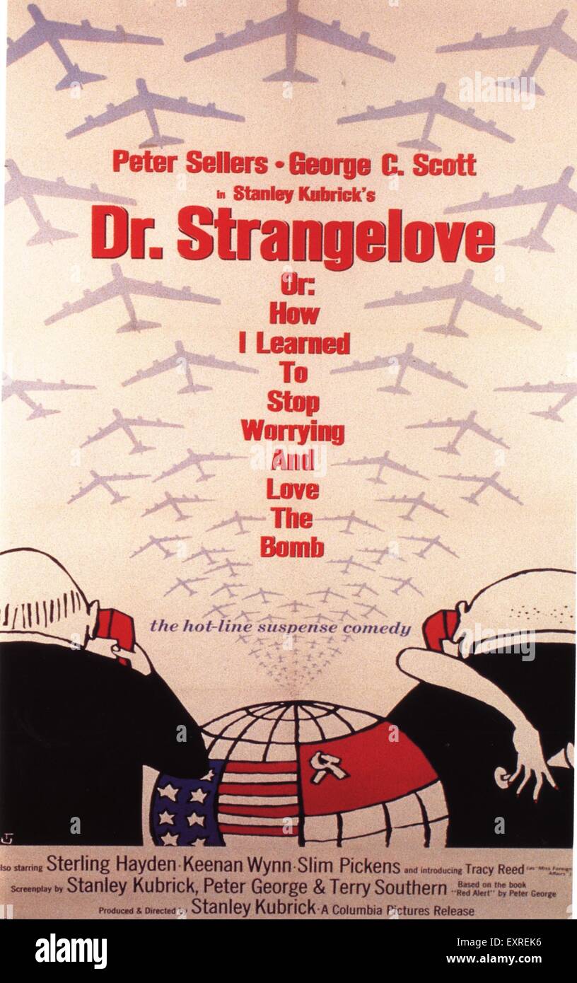 1960s USA Dr Strangelove Film Poster Stock Photo