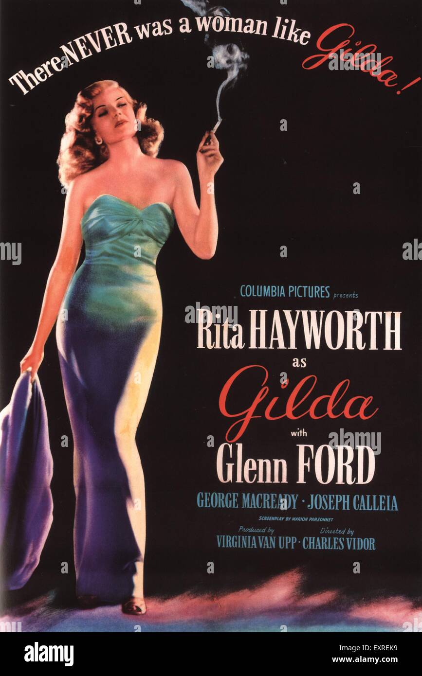 1940s USA Gilda Film Poster Stock Photo