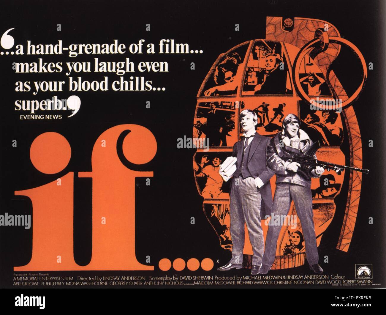 1960s UK If Film Poster Stock Photo