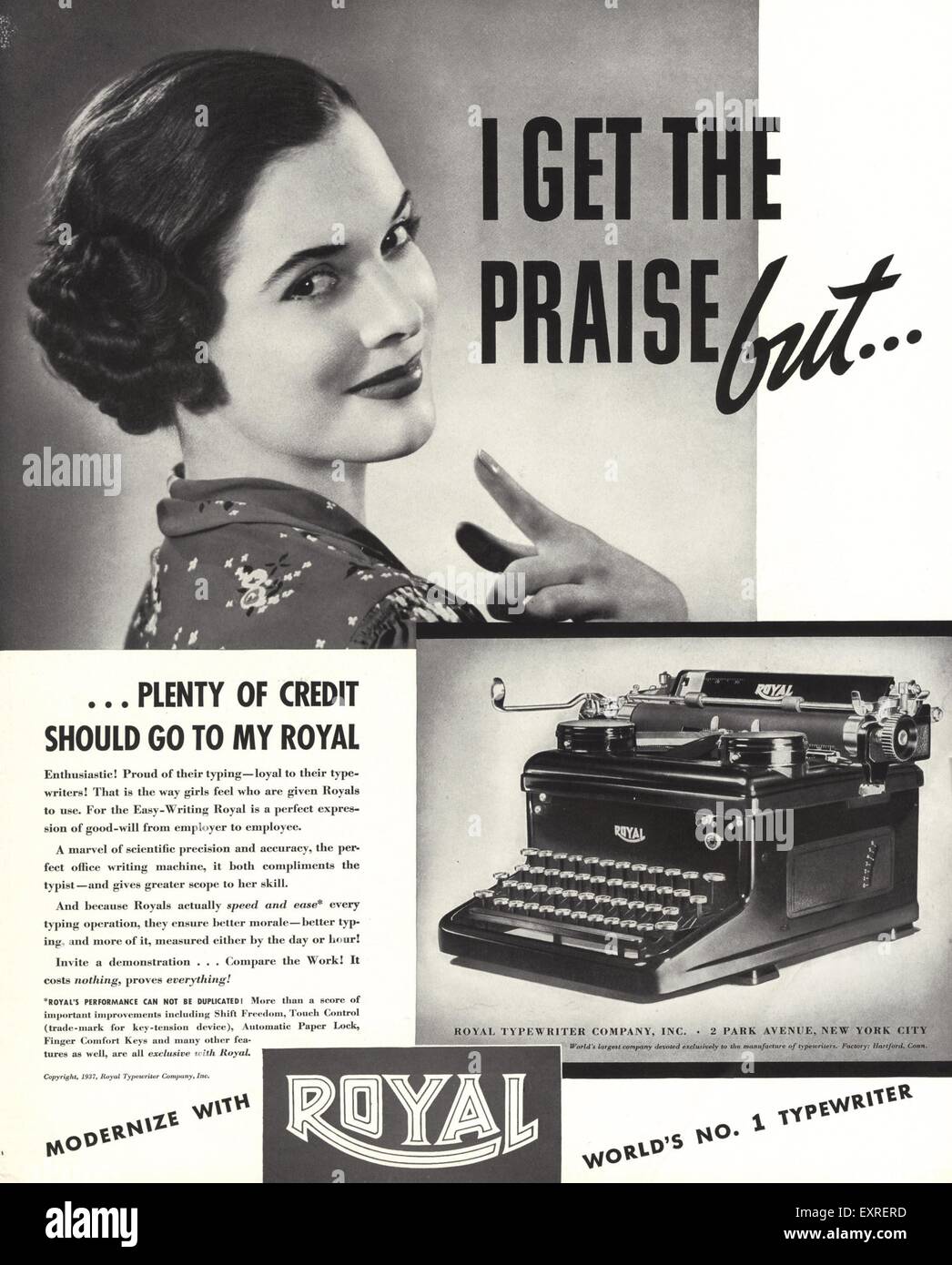 1930s Secretaries High Resolution Stock Photography and Images - Alamy