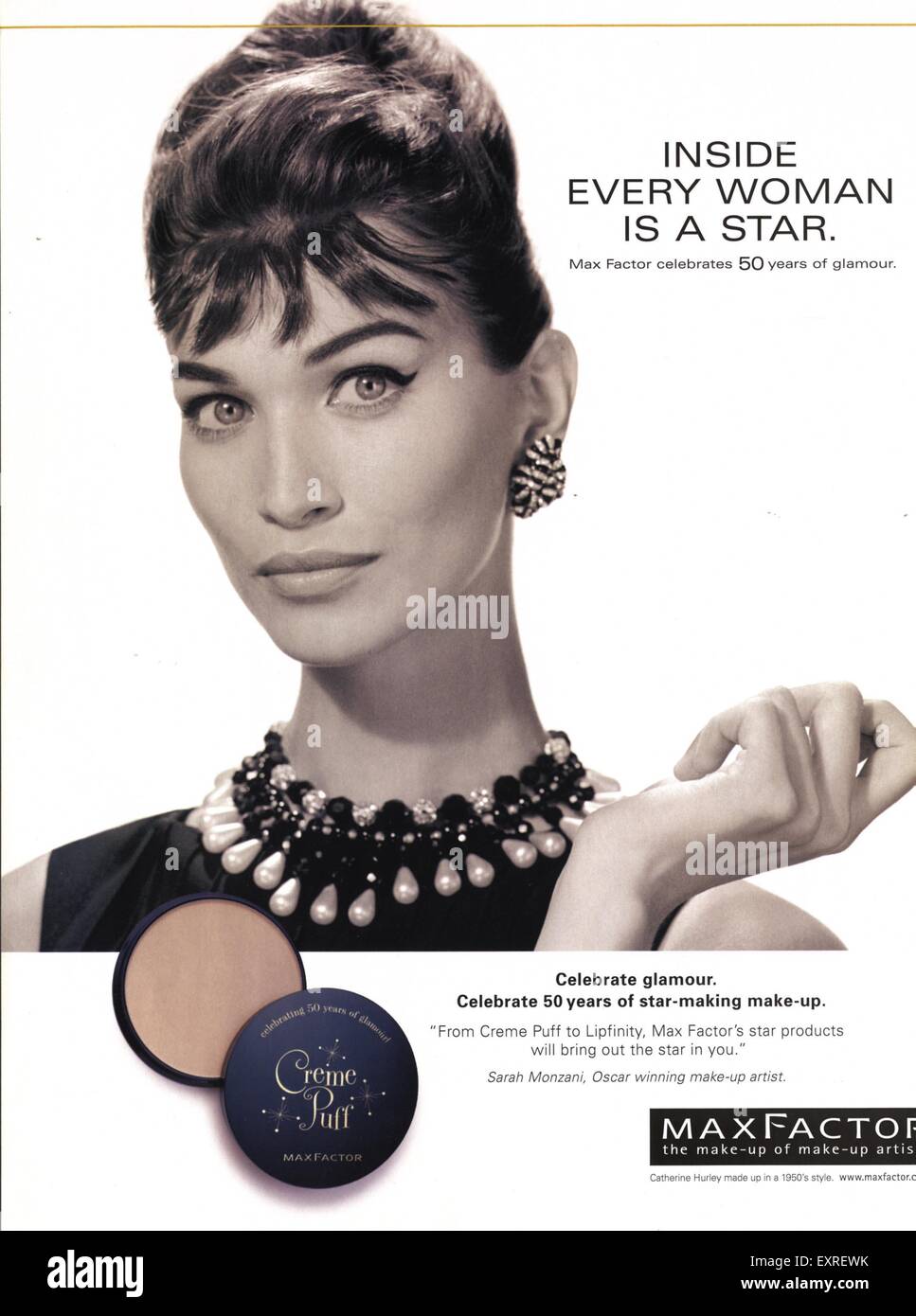 2000s UK Max Factor Magazine Advert Stock Photo Alamy