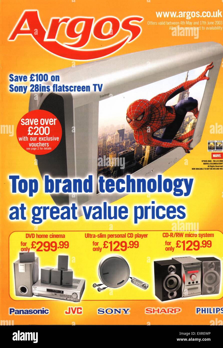 2000s UK Argos Magazine Advert Stock Photo Alamy