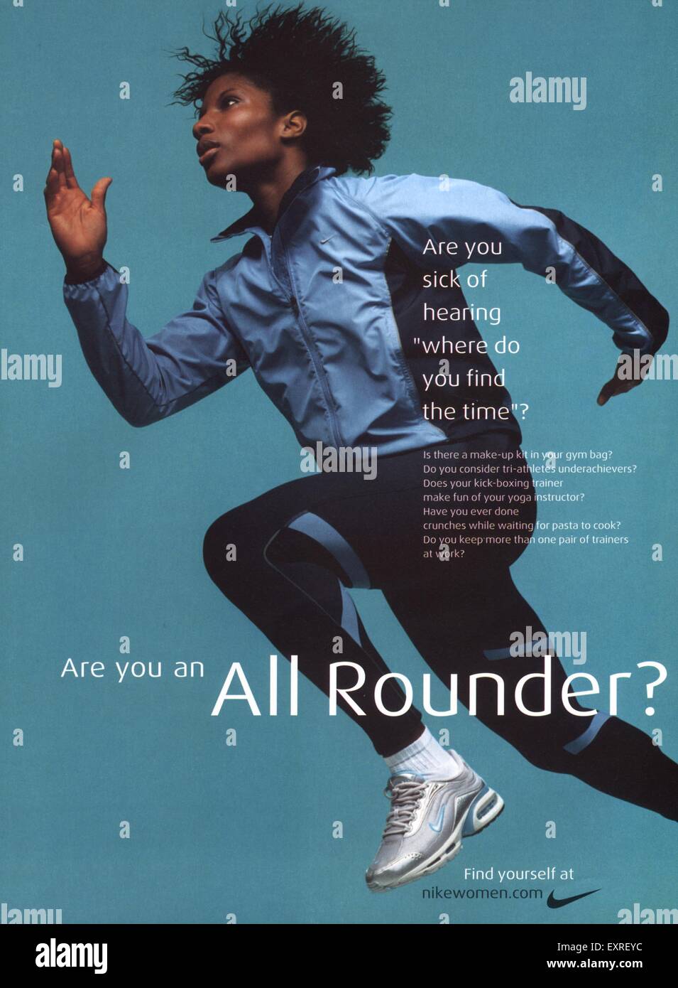 2000s UK Nike Magazine Advert Stock Photo - Alamy