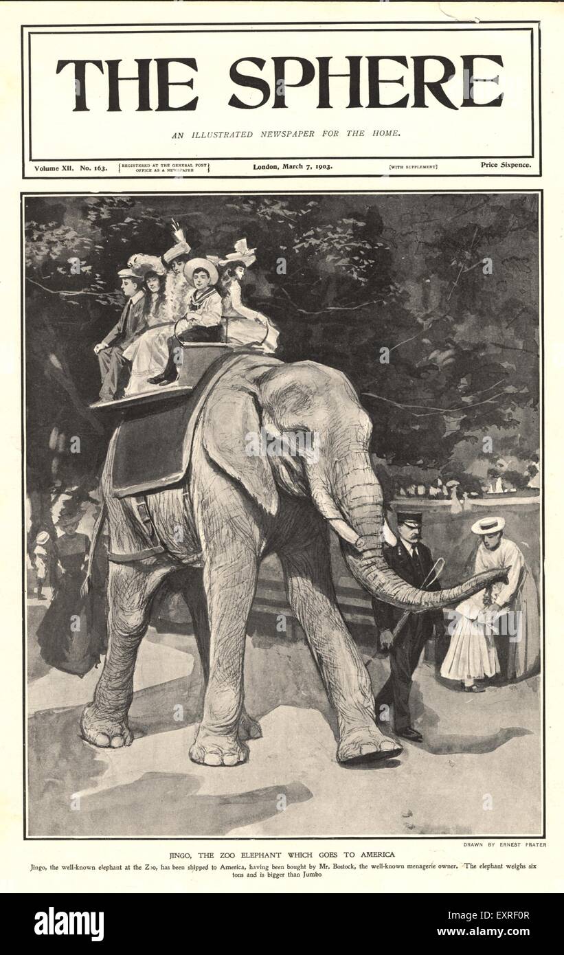 1900s UK The Sphere Magazine Cover Stock Photo Alamy