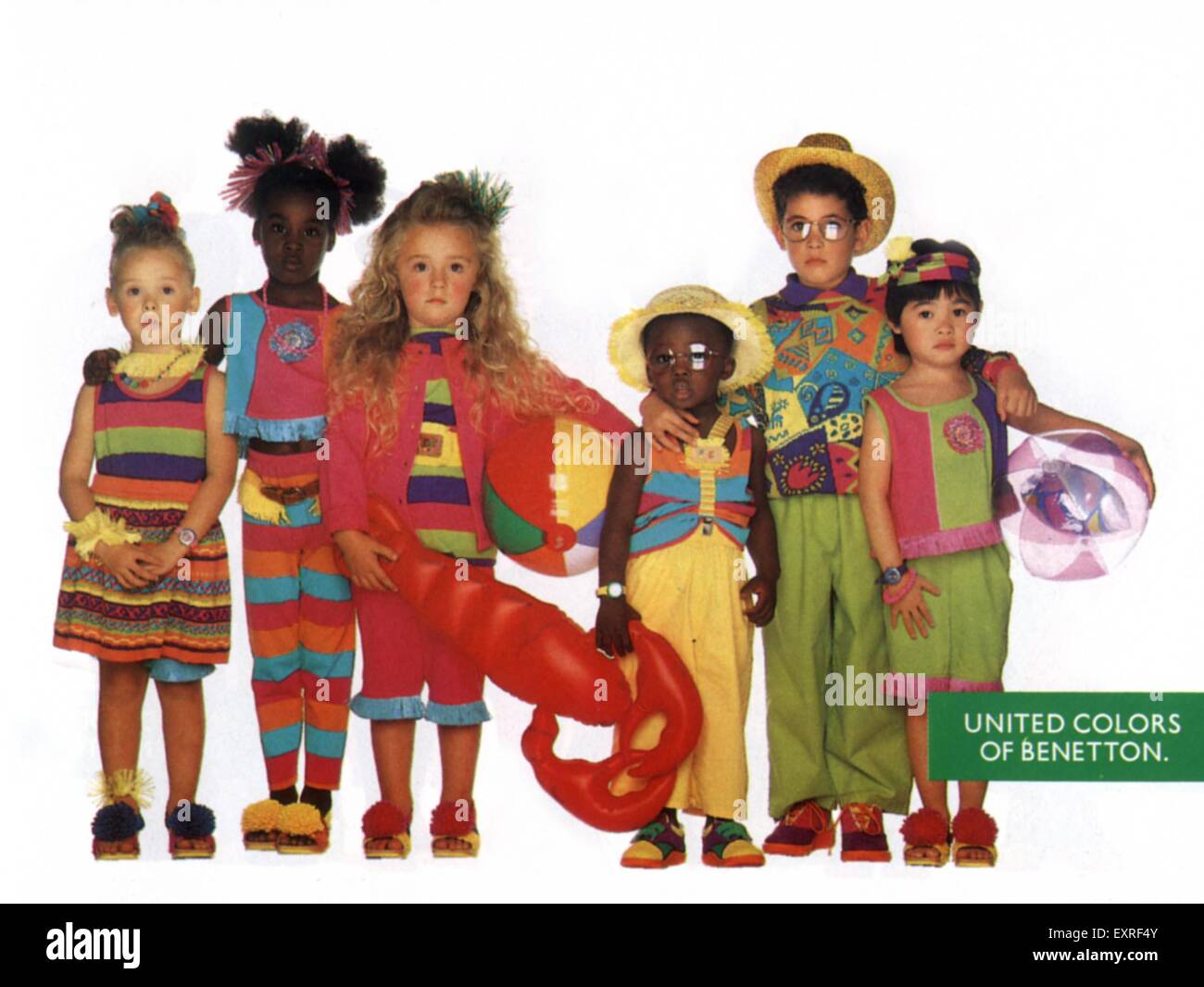 1990s UK United Colors of Benetton Magazine Advert Stock Photo - Alamy