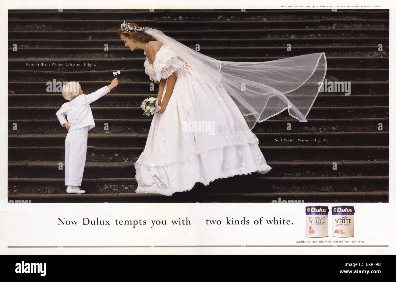 1990s UK Dulux ICI Paint Magazine Advert Stock Photo Alamy