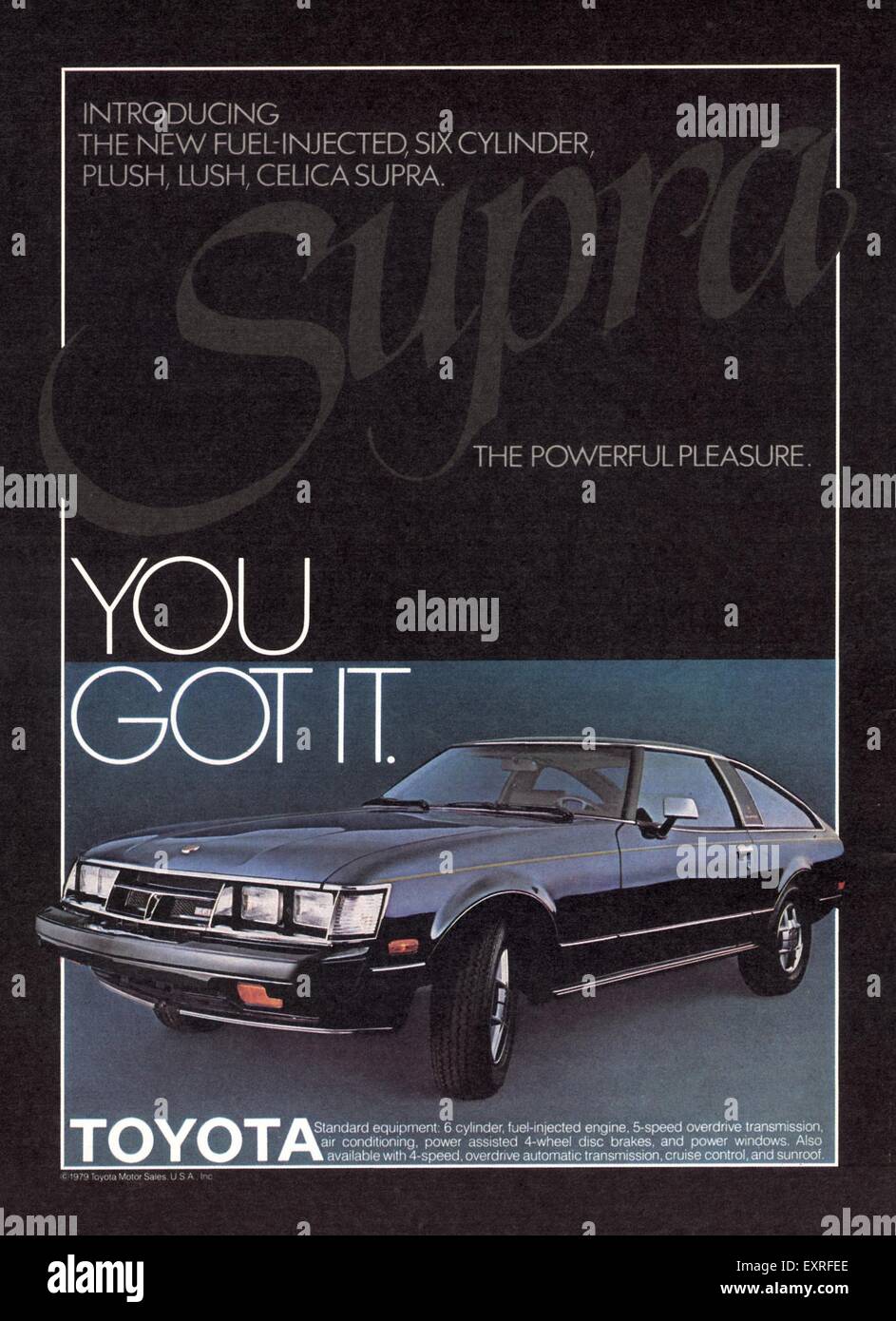 1970s USA Toyota Magazine Advert Stock Photo
