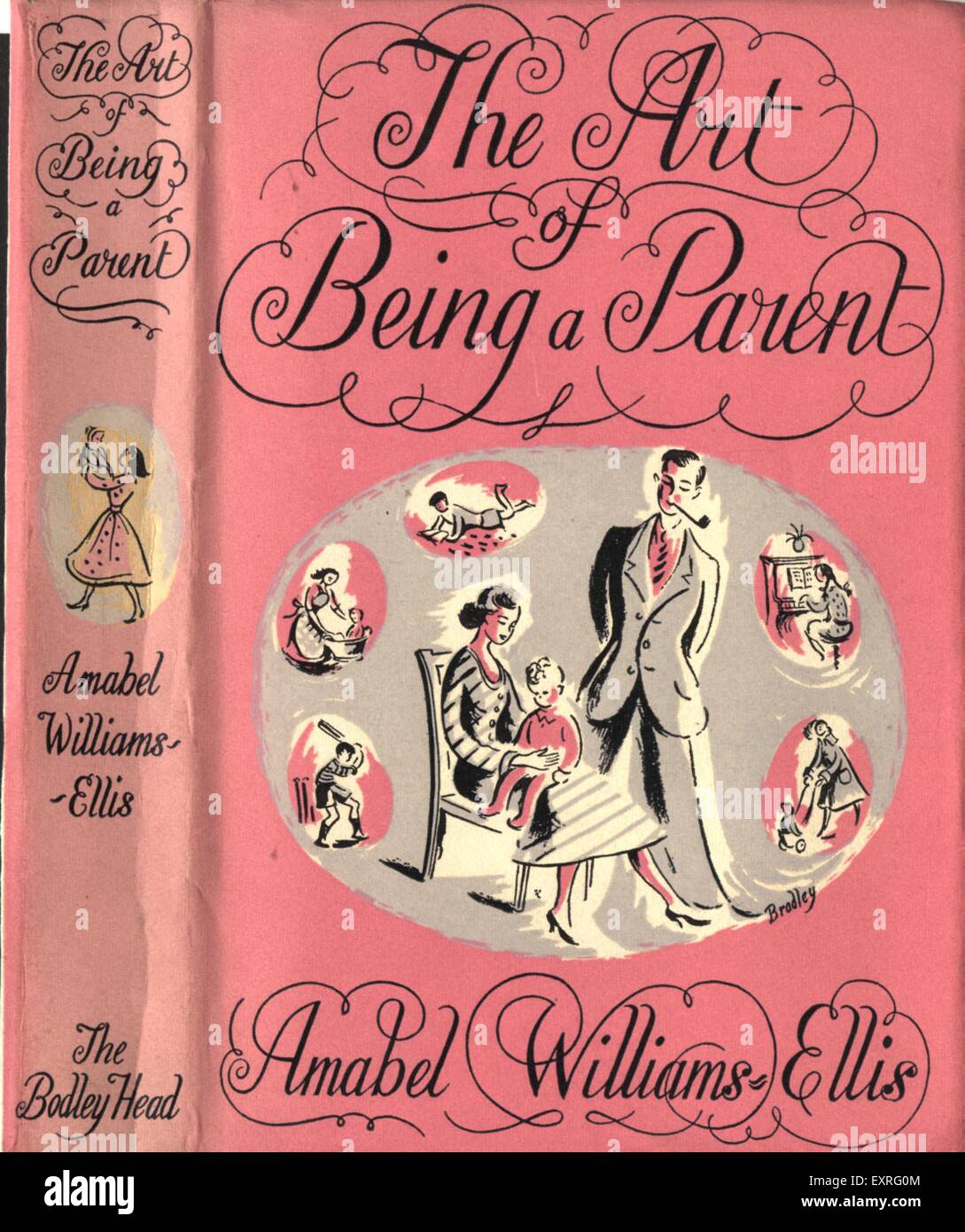 1930s UK The Art of Being a Parent Book Cover Stock Photo