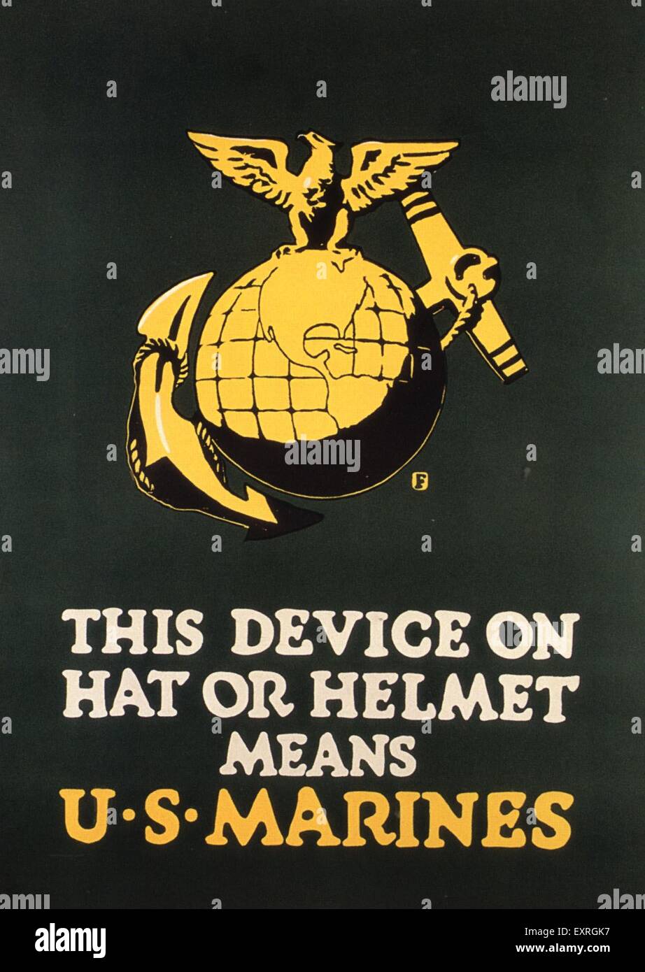 1910s USA Army Recruitment Poster Stock Photo