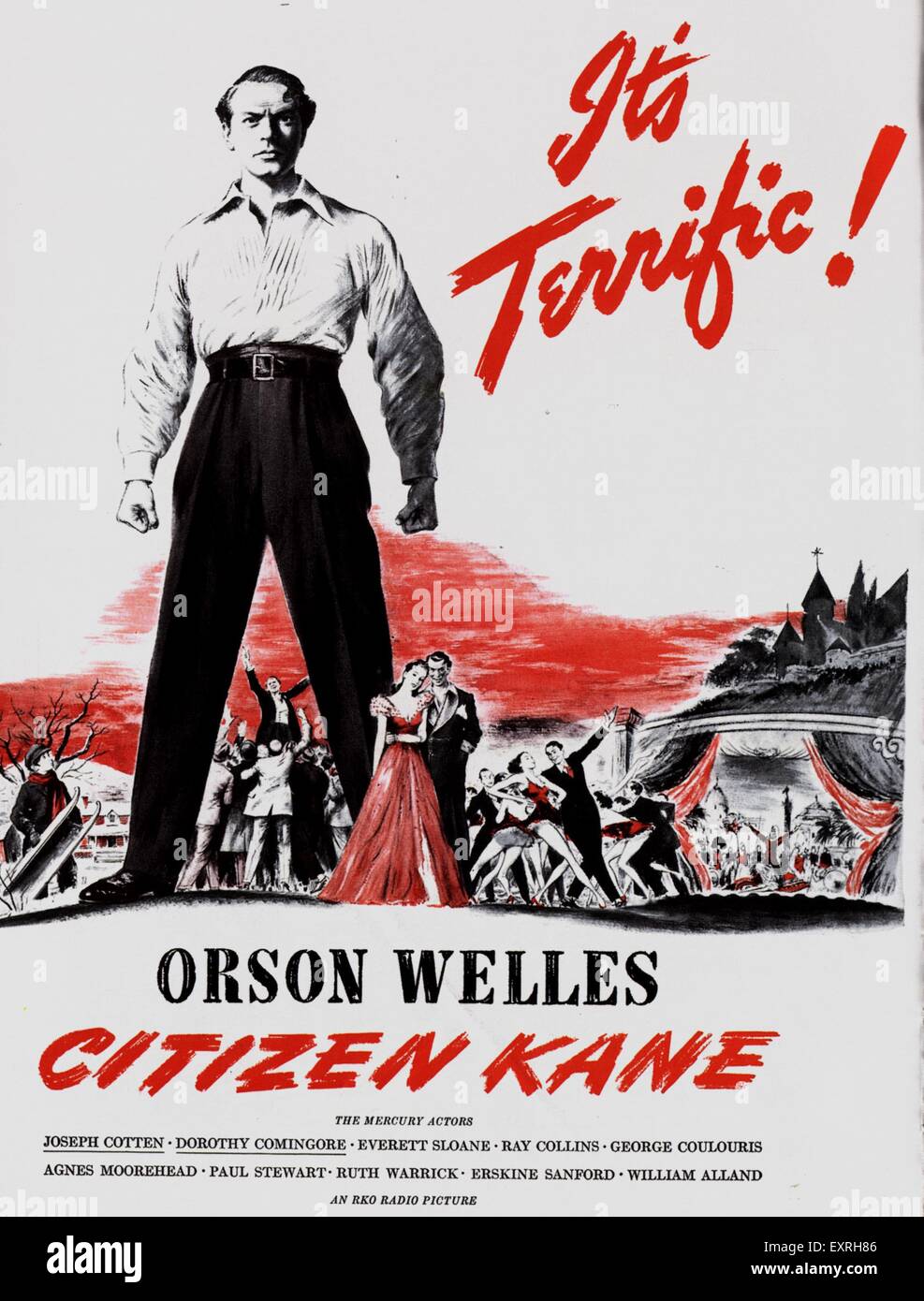 1940s USA Citizen Kane Film Poster Stock Photo