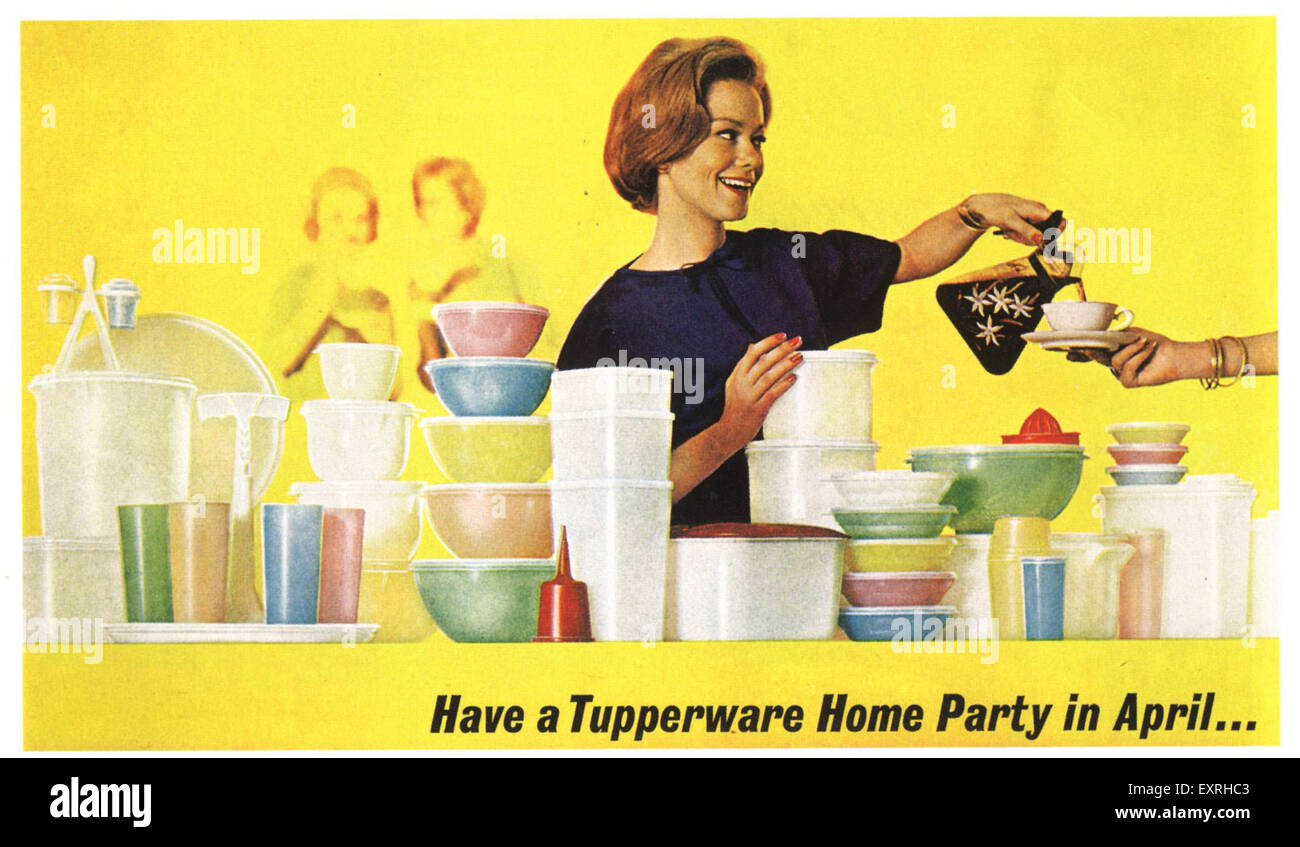 1960s USA Tupperware Magazine Advert Stock Photo - Alamy