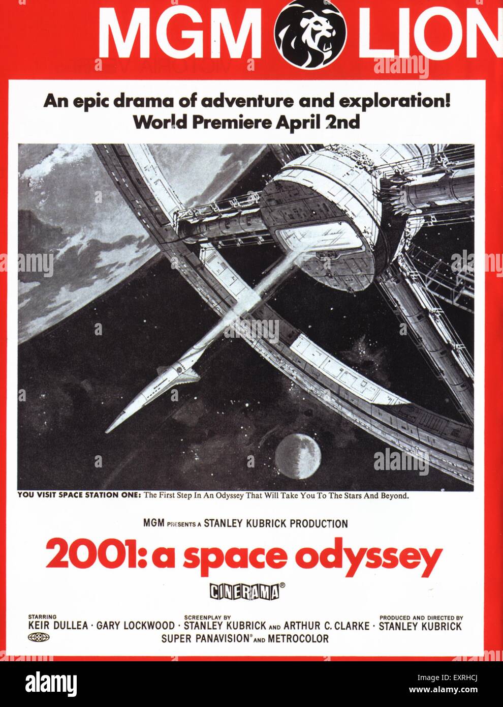 1960s USA A Space Odyssey Film Poster Stock Photo