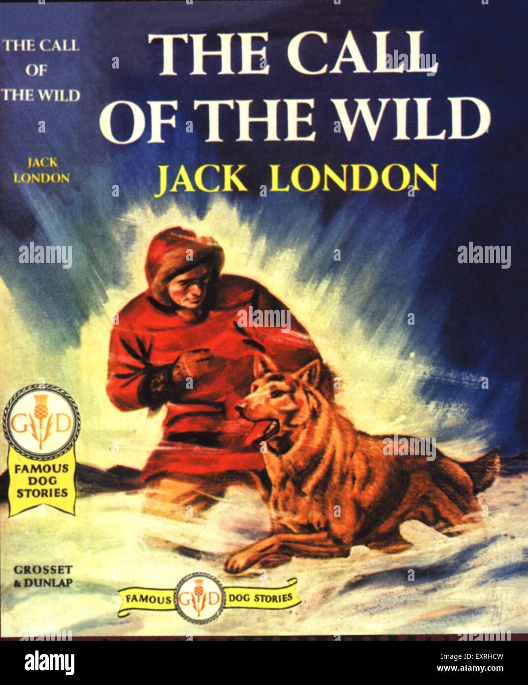 1960s USA The Call of the Wild Book Cover Stock Photo